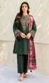 3 Piece Unstitched Dhanak Suit Printed Dupatta - KW114