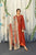 3PC Unstitched Dhanak Embroidered Shirt with Digital Printed Pashmina Wool Shawl and Embroidered Trouser-KW1402