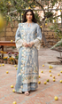Unstitched Embroidered Lawn 3 Piece Chikn kari Suit Embroidered Dupatta - MAHVEEN - KS1122