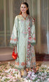 Unstitched Dhanak 3 Piece Luxury Printed Cotrai Shawl - Ombre - KW127