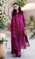 Lawn Embroidered Festive Eid Collection 3 piece (Unstitched) Embroidered Dupatta -VIOLET- KS037