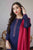 - Dhanak 3PC Unstitched Embroidered Shirt with Dhanak Embroidered Shawl - KW1120