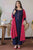 - Dhanak 3PC Unstitched Embroidered Shirt with Dhanak Embroidered Shawl - KW1120
