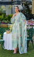 Embroidered Lawn Chikn kari Suit Unstitched 3 Piece Unstitched - Sasha - KS1111