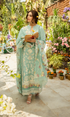 Lawn 3 Piece Unstitched Embroidered Chikn kari Suit Unstitched - Sasha - KS1112