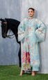 Unstitched Embroidered Lawn 3 Piece Chikn kari Suit Embroidered Dupatta - ELYA - KS1118