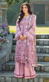 Unstitched 3 Piece Embroidered Chikn Kari RTW Embroidered Dupatta - ROSEE