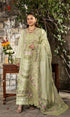 Unstitched 3 Piece Embroidered Chikn Kari RTW Embroidered Dupatta - SPANISH MUSE