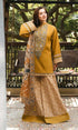 3 Piece - Embroidered Dhanak Suit Print Trouser - KW125