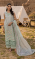 Embroidered Lawn Chikn kari Suit Unstitched 3 Piece Unstitched - Nadine - KS1102