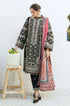 Lawn 3pc Embroidered Shirt with Silk Printed Dupatta &  Embroidered Trouser -KS042